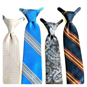Vintage clip on ties